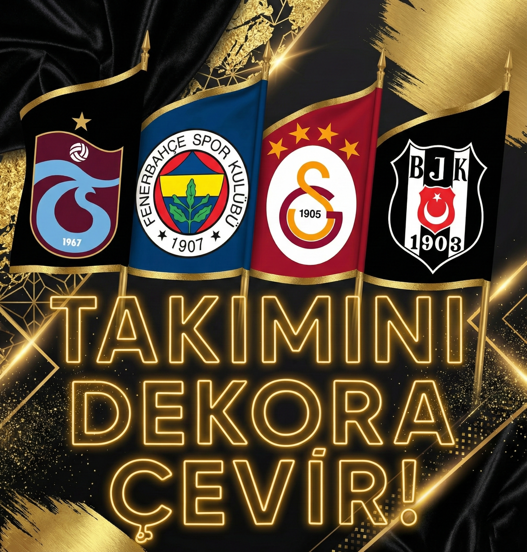 Takımını dekora çevir!