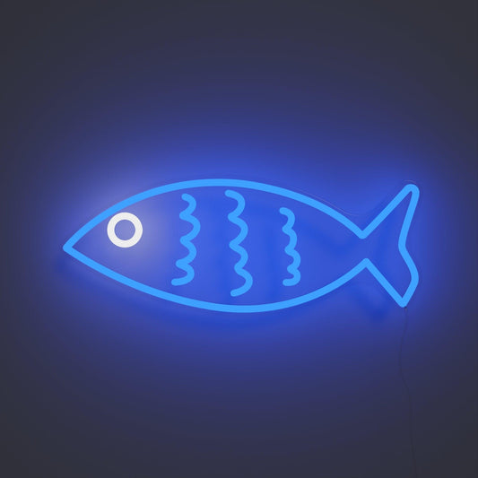 Fishy Friend Blue - Neon Tabela - Neonbir