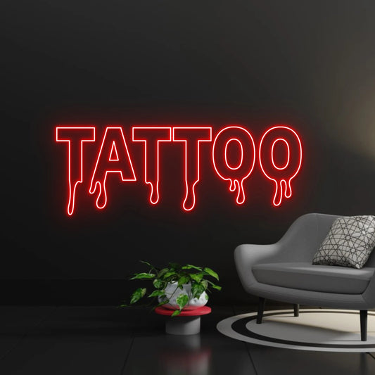 Tattoo Drip Neon Dekor