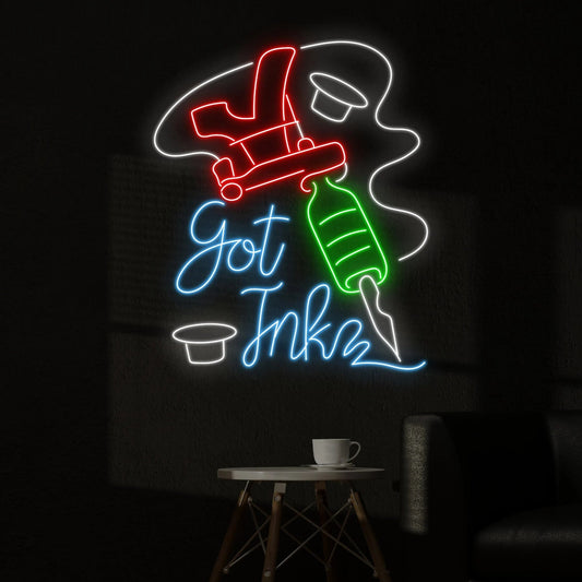 Dövme Makinesi Neon Dekor