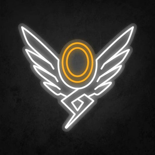 LED Neon Sign - Overwatch - Mercy Player Icon - Neonbir