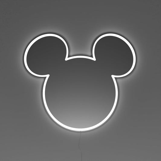 Mickey Silver Mirror by Yellowpop, Neon Tabela - Neonbir