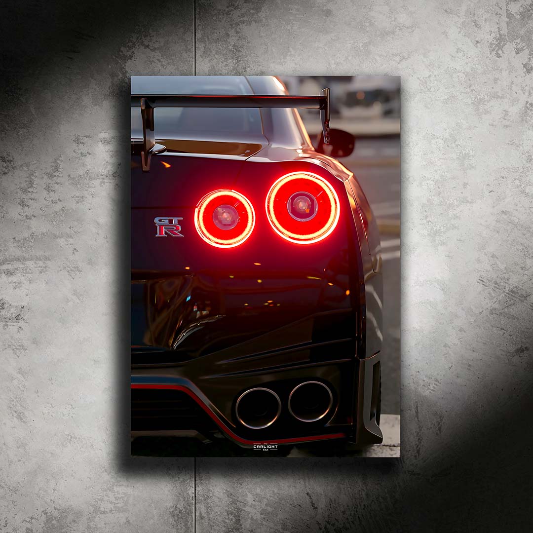 Nissan GTR Nismo R35 Araba Poster (Neon)