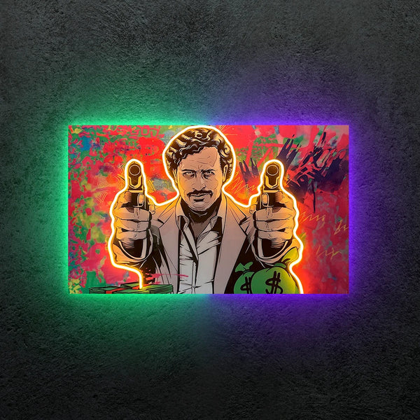 Pablo Escobar Neon Tablo