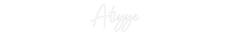 Özel Tasarım : Atiyye