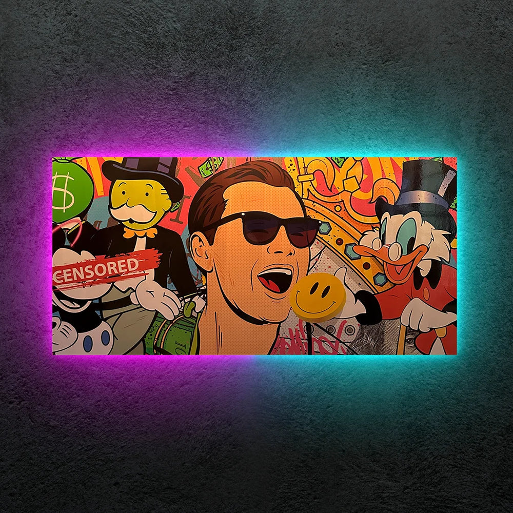 Jordan Belfort Exclusive  Neon Tablo