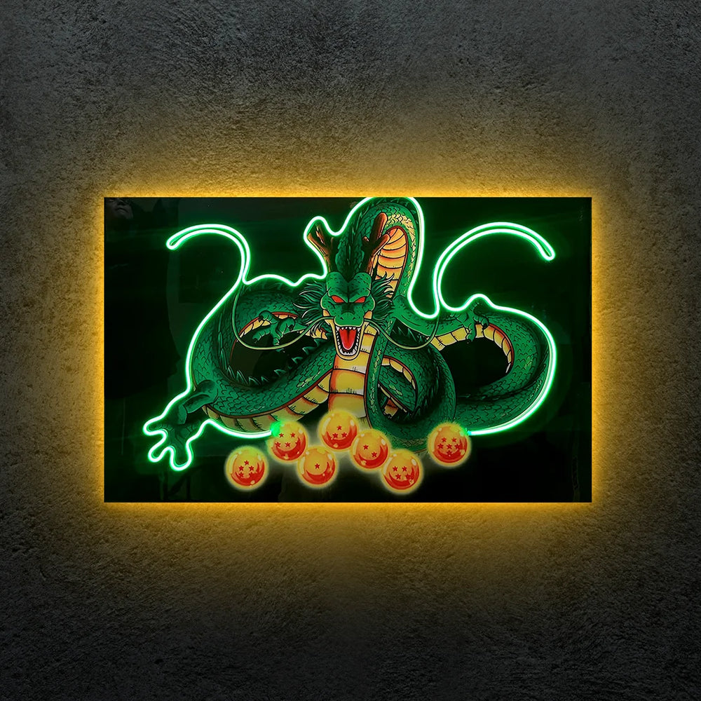 Shenlong Yatay Neon Tablo