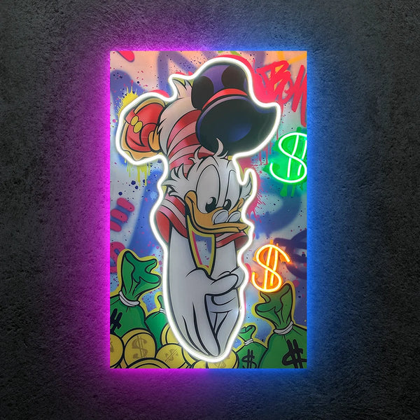 Mc duck Millionaire Neon Tablo