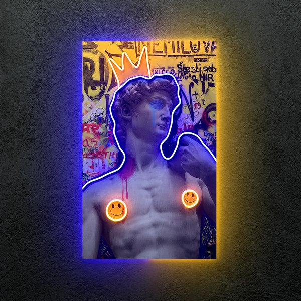 David Happy Art Neon Tablo