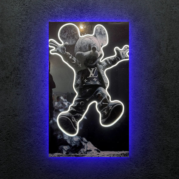 Lv Mickey Neon Tablo