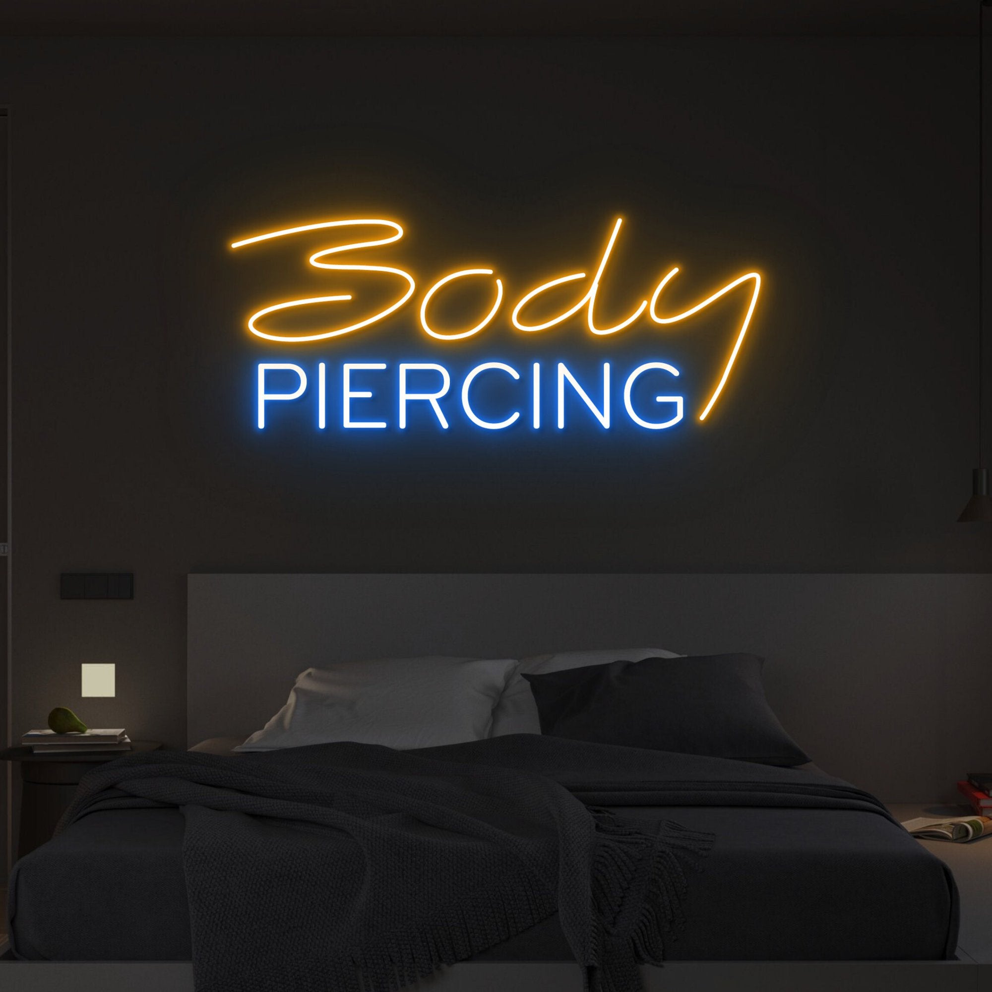 Body Piercing Neon Dekor