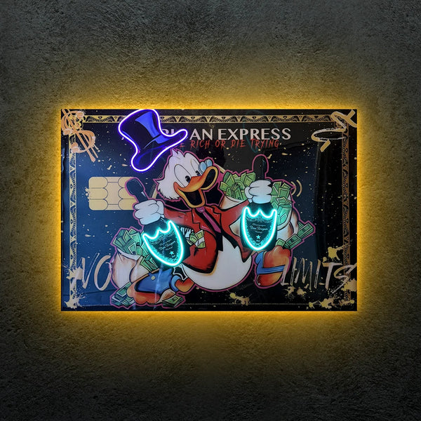 American Express Dom Pérignon Exclusive Neon Tablo