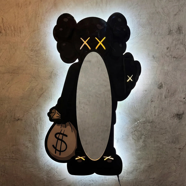 KAWS Triple Black Neon Ayna