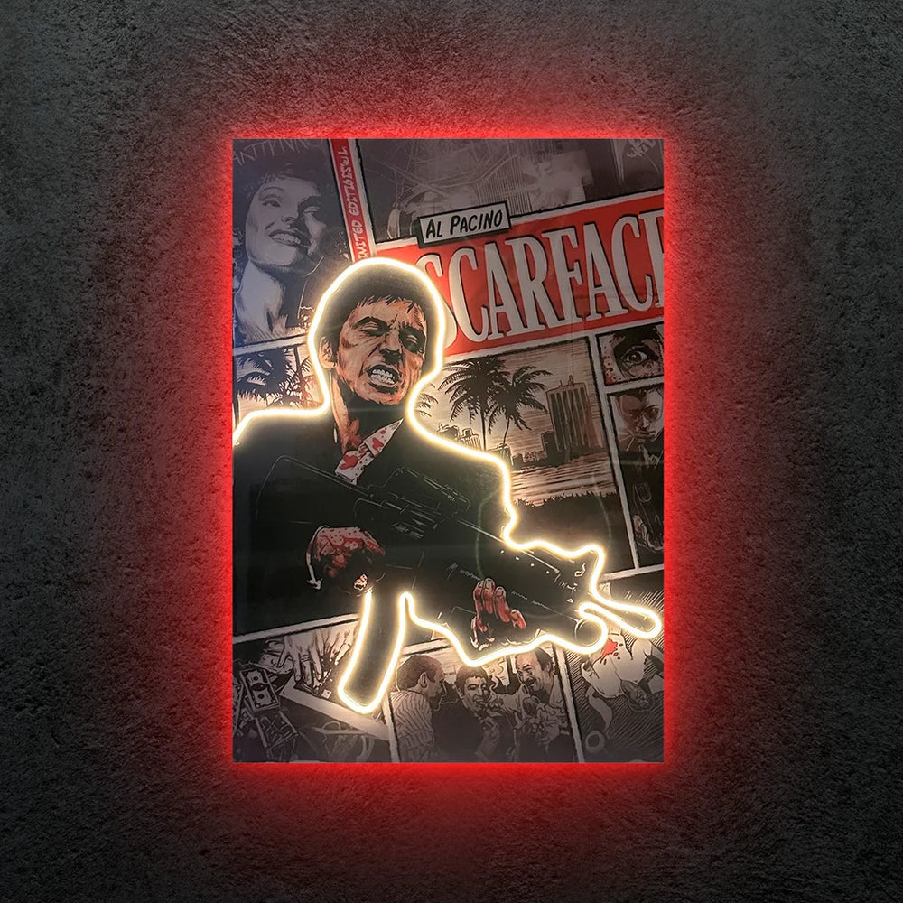 Scarface Neon Tablo