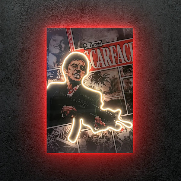 Scarface Neon Tablo