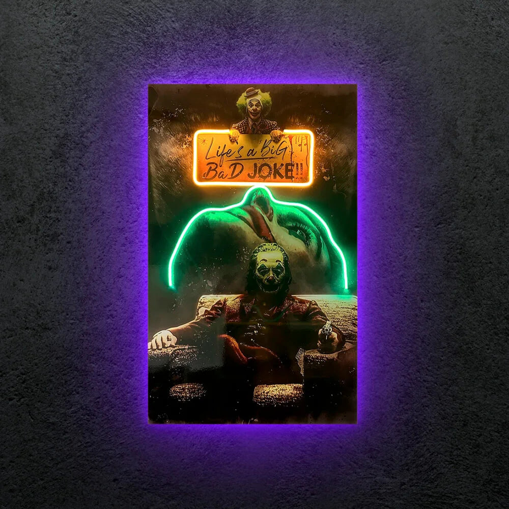 Bad Joker Neon Tablo