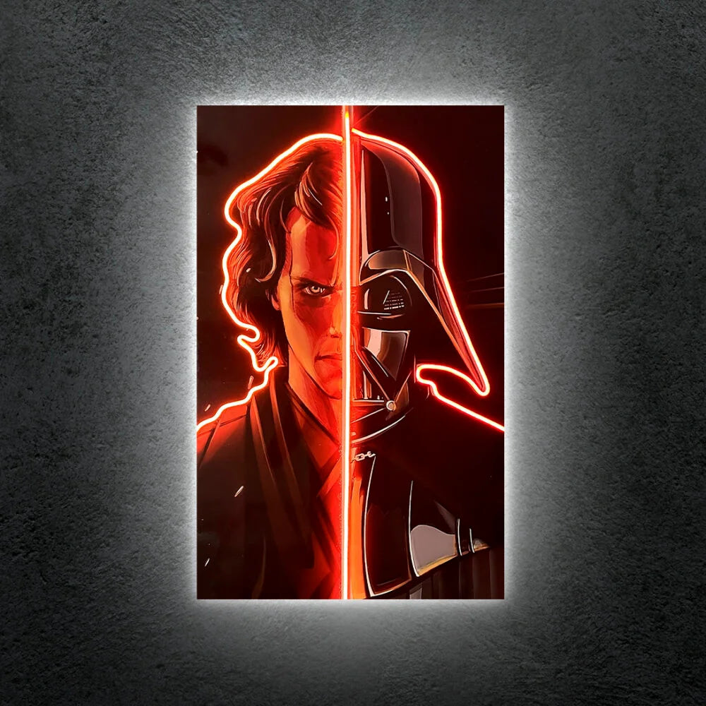 Red Star Wars Neon Tablo