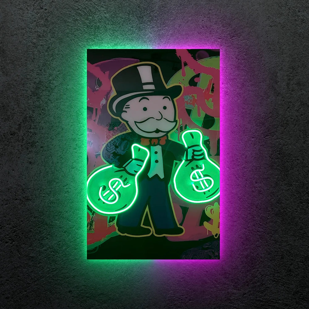 Monopoly Neon Tablo