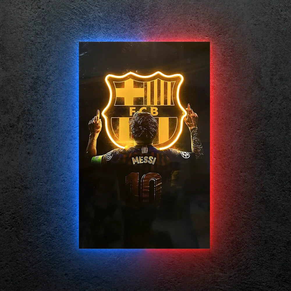 Messi Neon Tablo