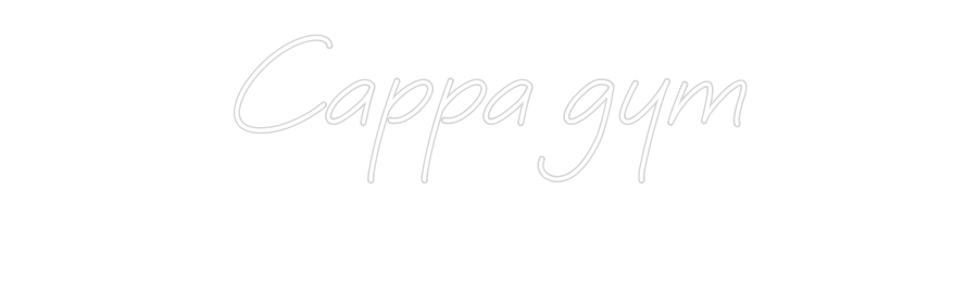 Özel Tasarım : Cappa gym