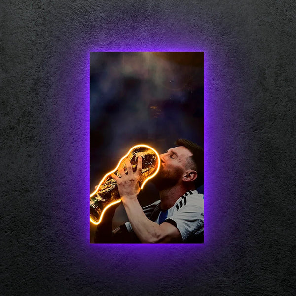 Messi Neon Tablo