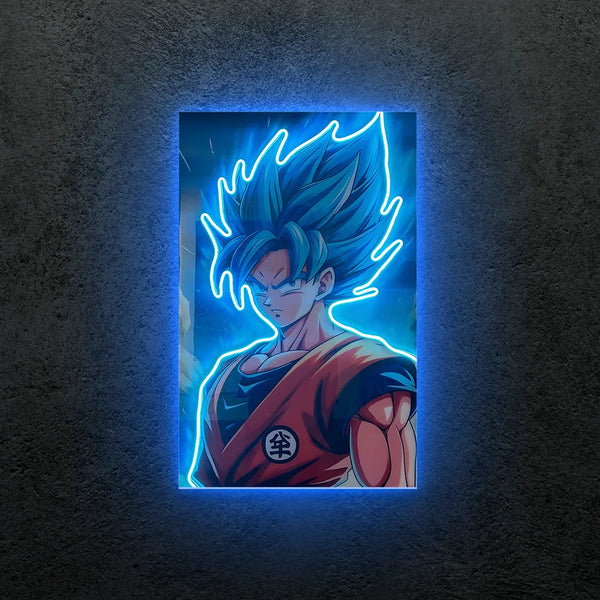 Goku SSJ Blue Neon Tablo
