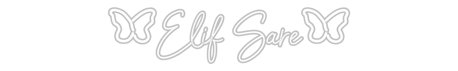 Özel Tasarım : Elif Sare