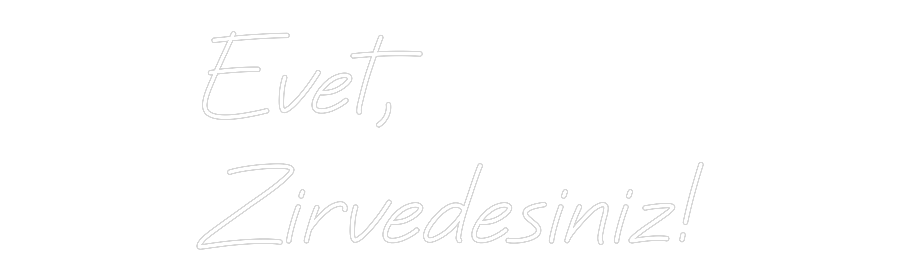 Özel Tasarım : Evet,
Zirved...