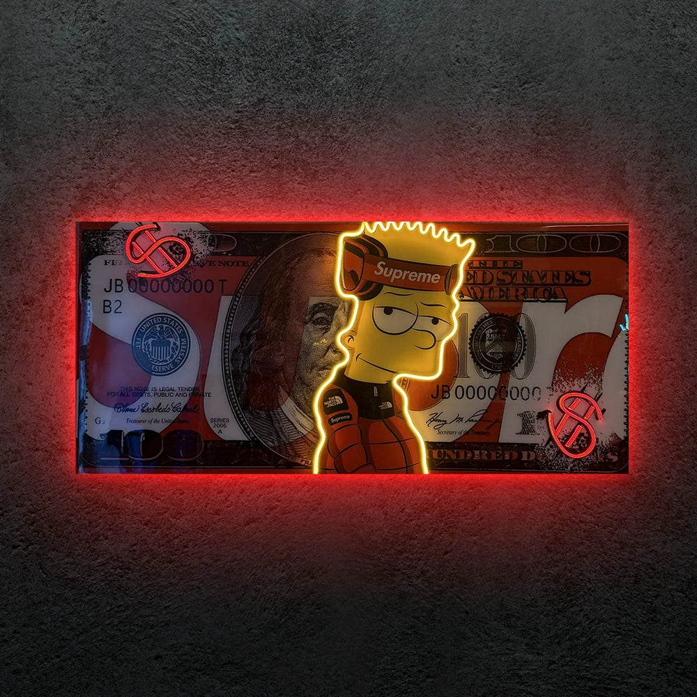 Exclusive Bart Supreme Neon Tablo