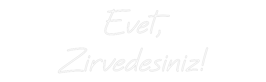 Özel Tasarım : Evet,
Zirved...