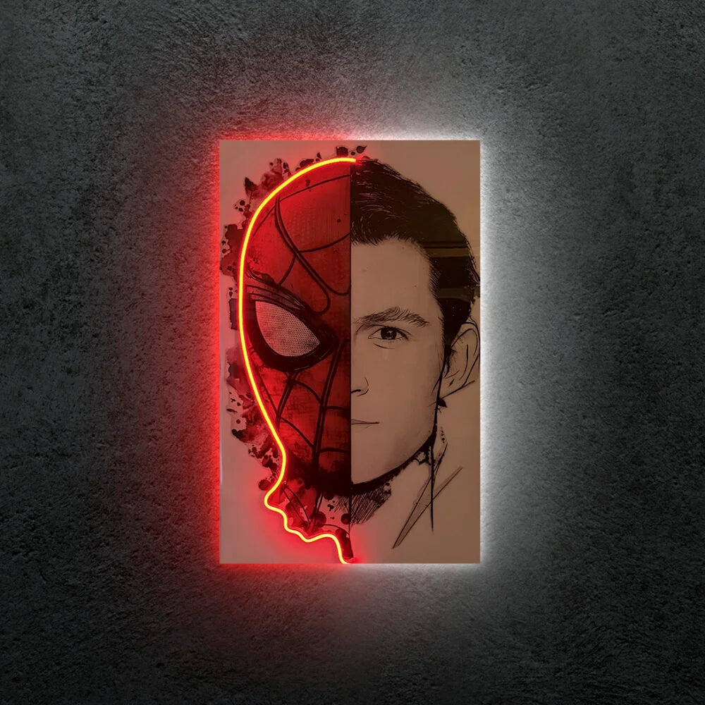 Spiderman Andrew Garfield Neon Tablo