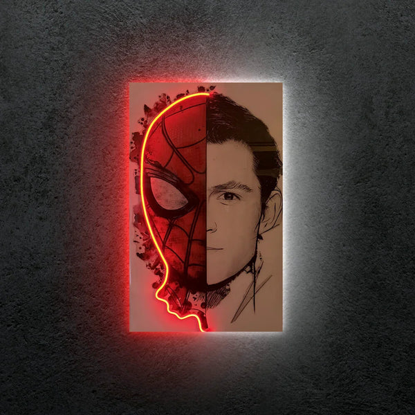 Spiderman Andrew Garfield Neon Tablo