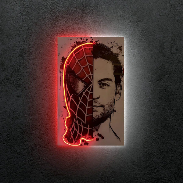 Spiderman Tobey Maguire Neon Tablo