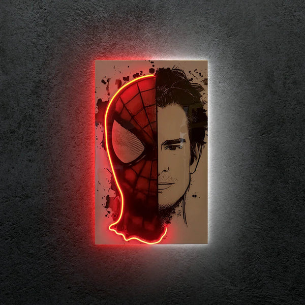 Spiderman Tom Holland Neon Tablo
