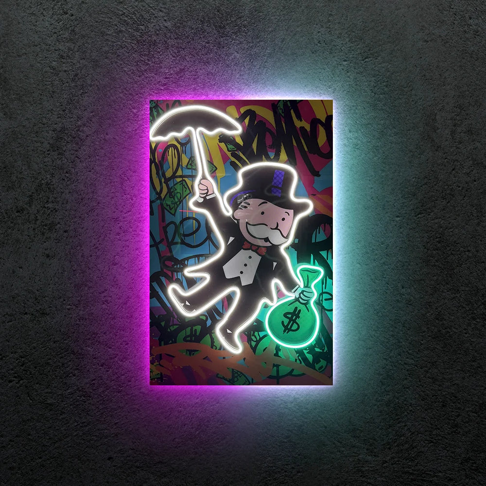 Monopoly Exclusive  Neon Tablo