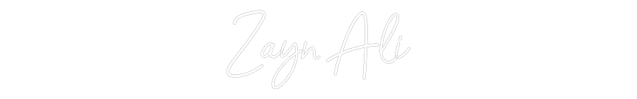 Özel Tasarım : Zayn Ali