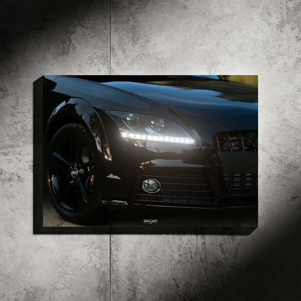Audi TTS noir Araba Poster (Neon)