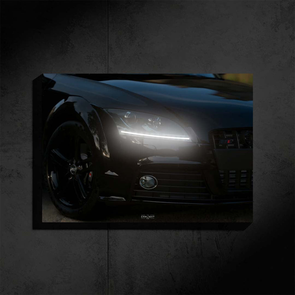Audi TTS noir Araba Poster (Neon)