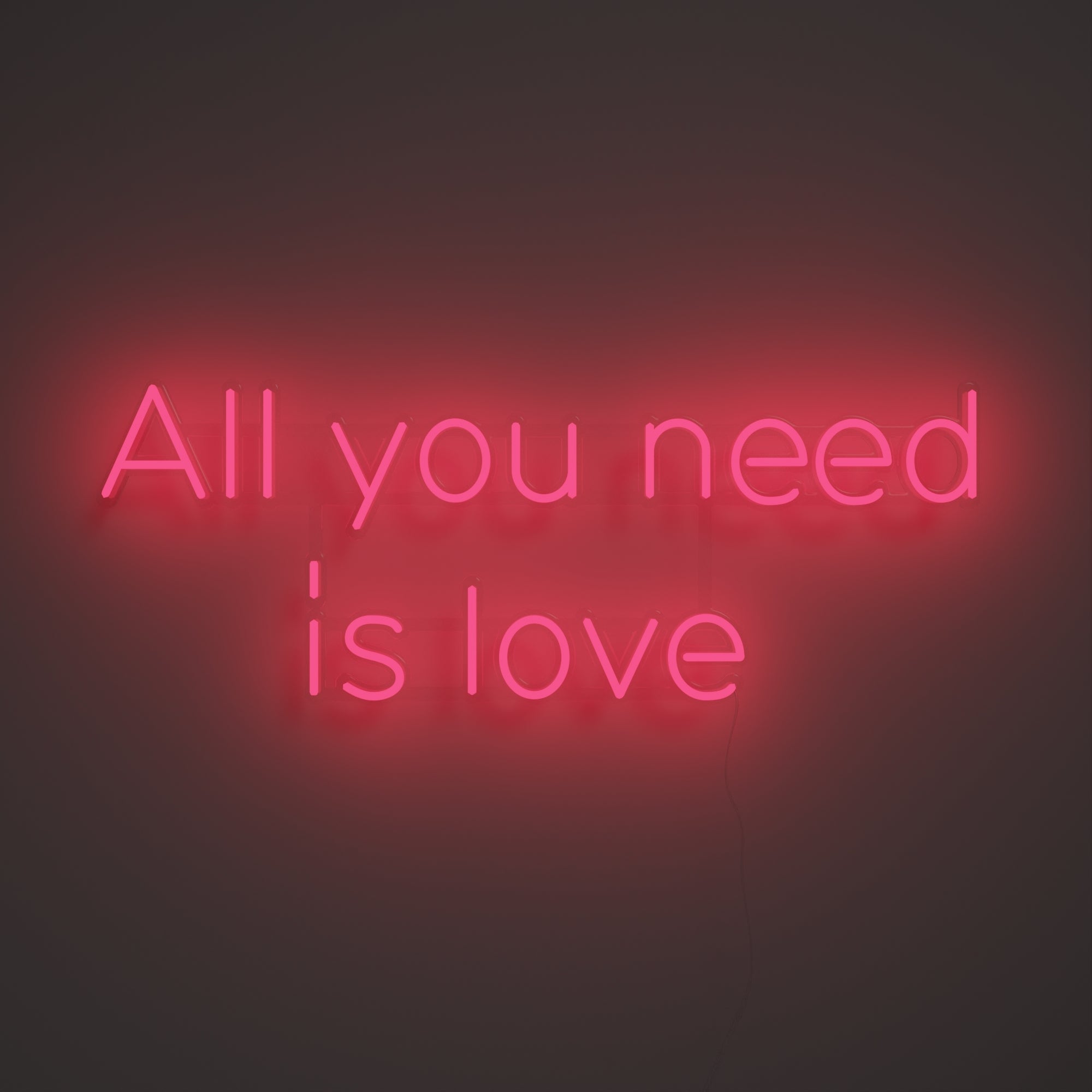 All you need is love - Neon Tabela - Neonbir