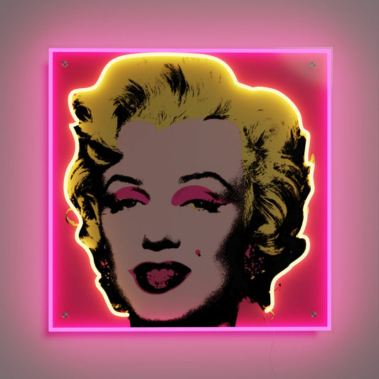Marilyn Monroe Small by Andy Warhol - Neon Tabela - Neonbir
