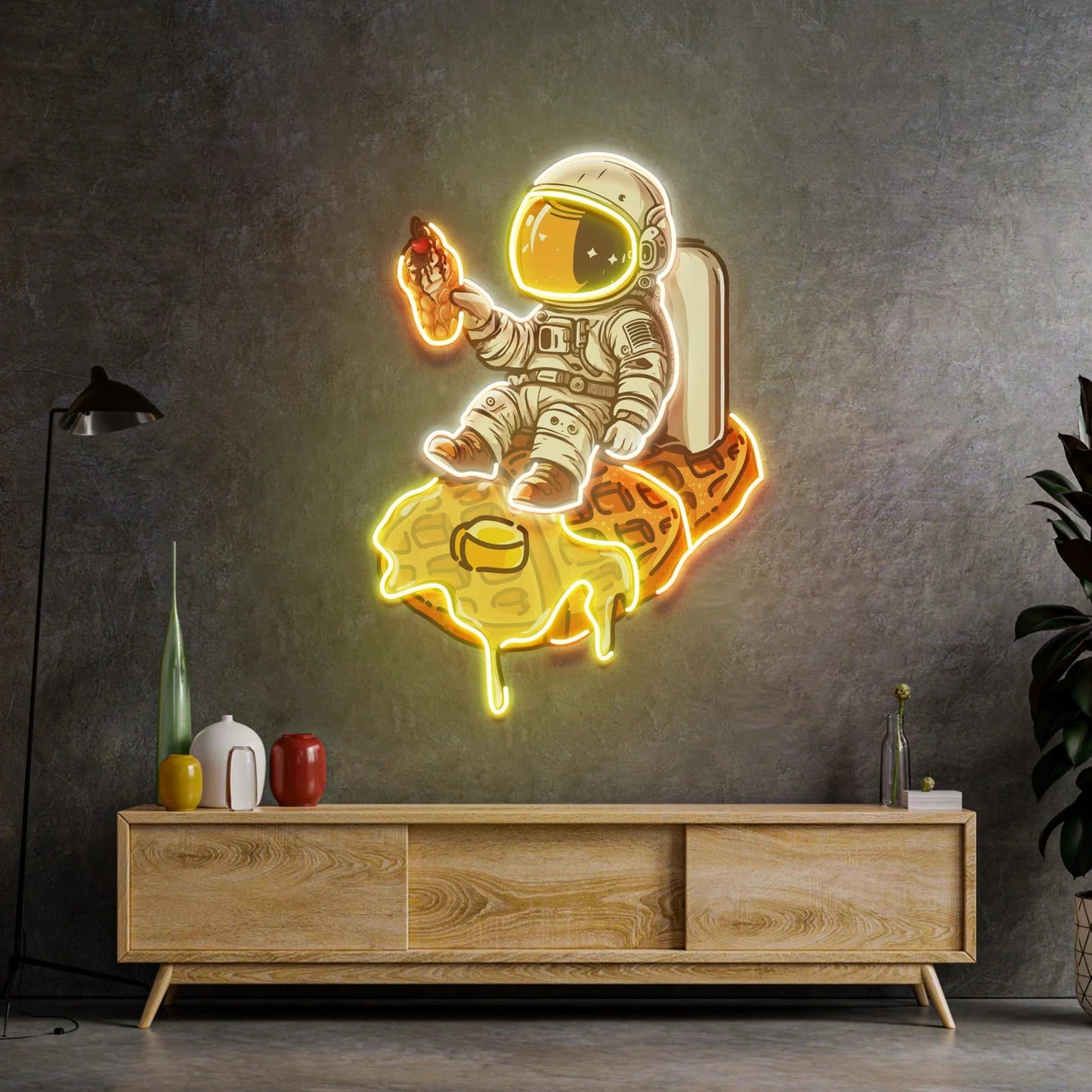 Astronot Waffle Neon Tabela