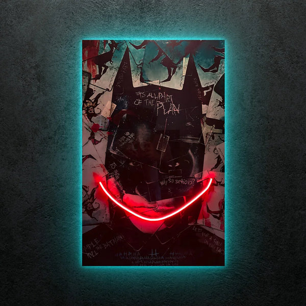 Batman Joker Neon Tablo