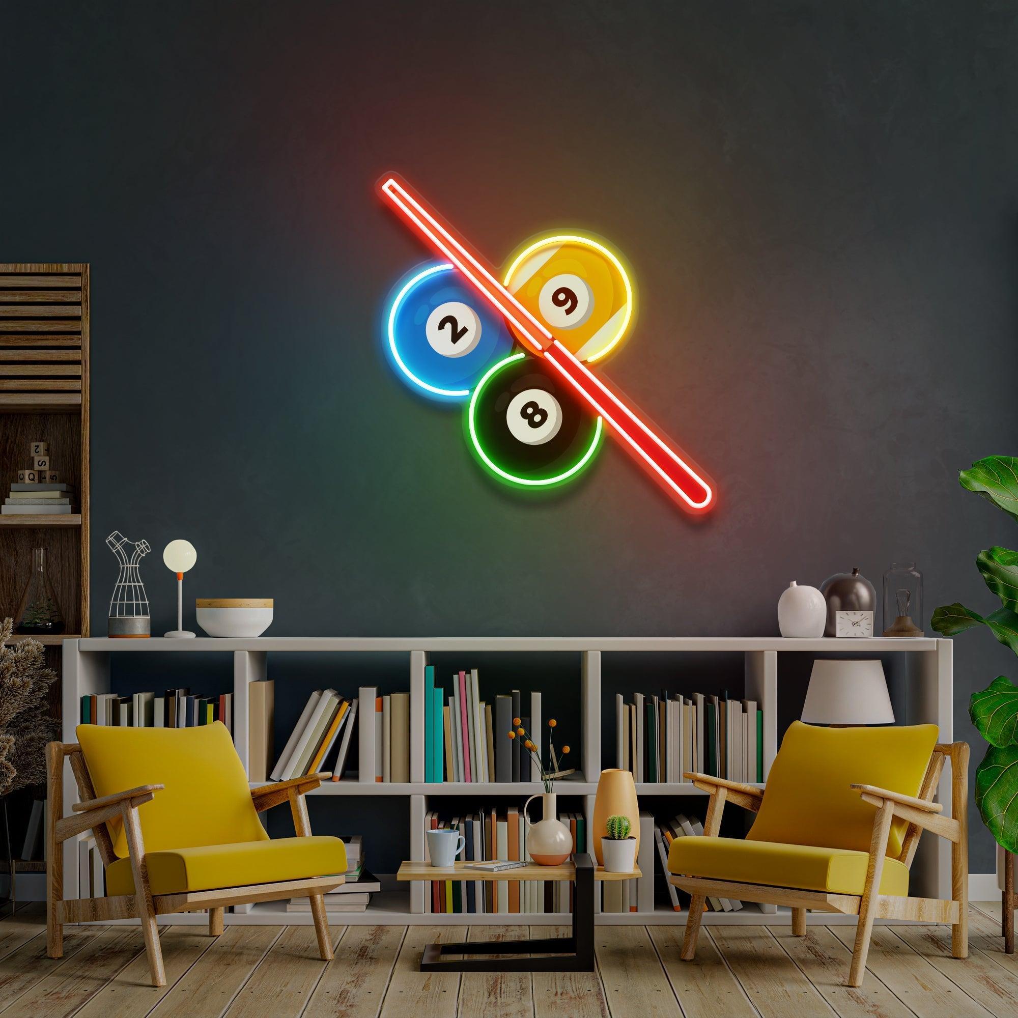 Best Billiards Room Ideas Artwork Led Neon Sign Light - Neonbir