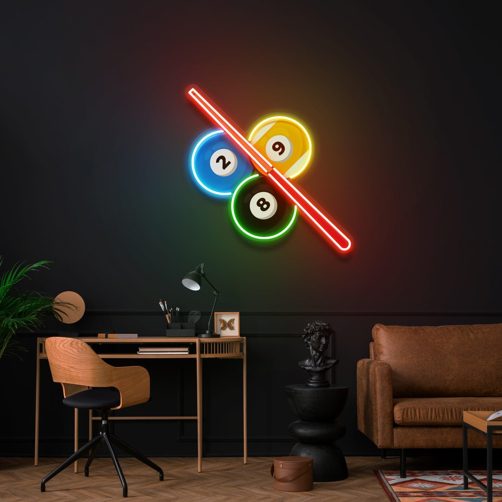 Best Billiards Room Ideas Artwork Led Neon Sign Light - Neonbir