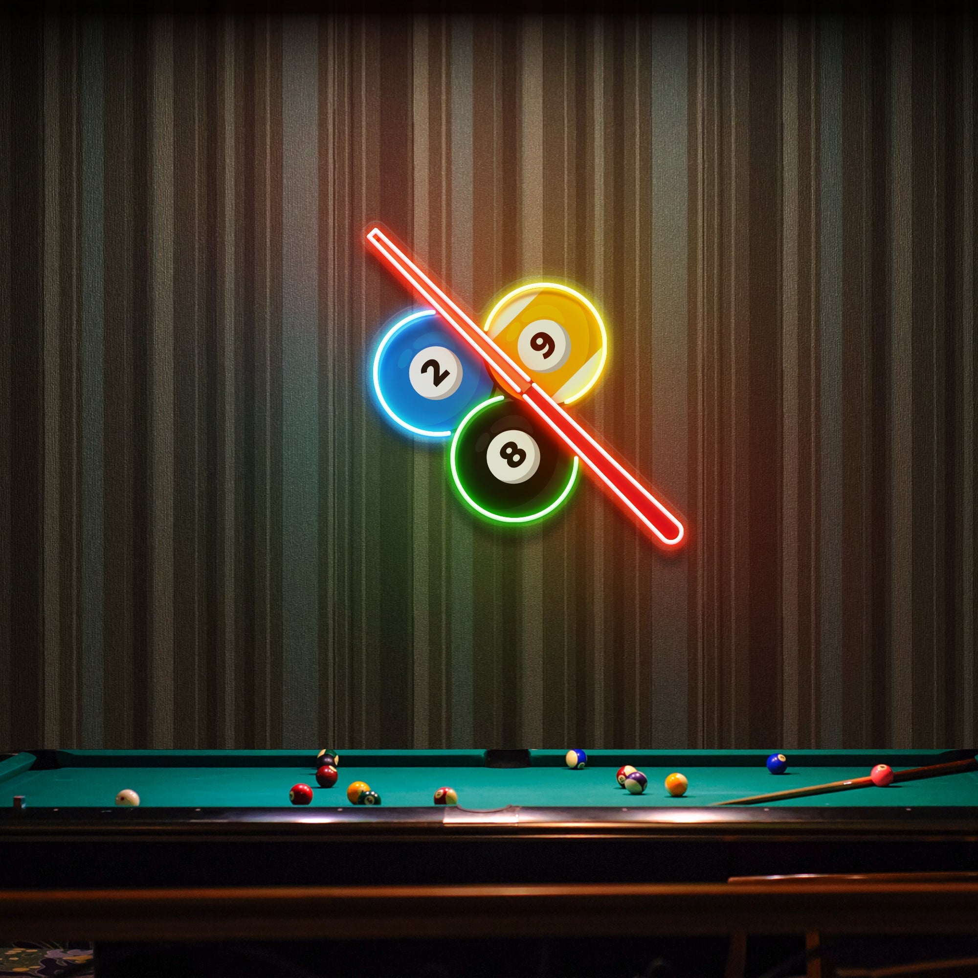 Best Billiards Room Ideas Artwork Led Neon Sign Light - Neonbir