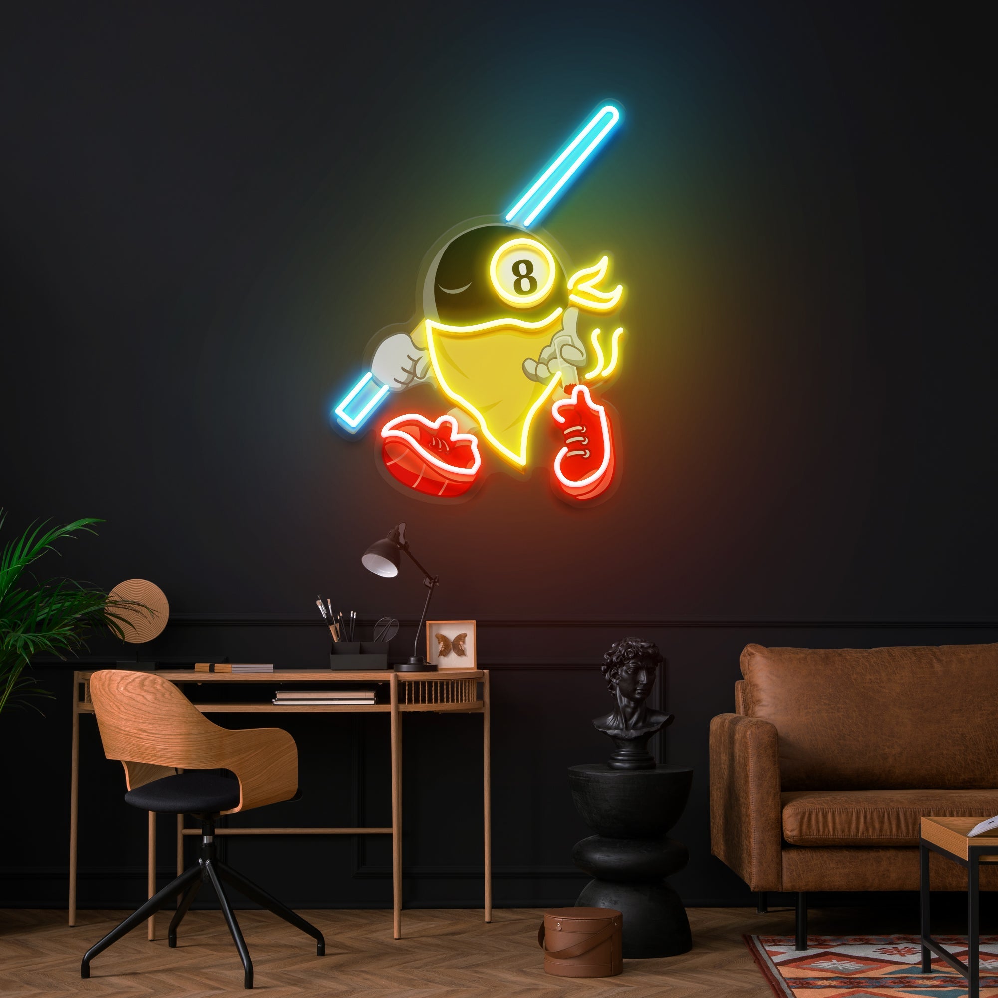Billiard, Pool And Snooker Sport Artwork Led Neon Sign Light - Neonbir