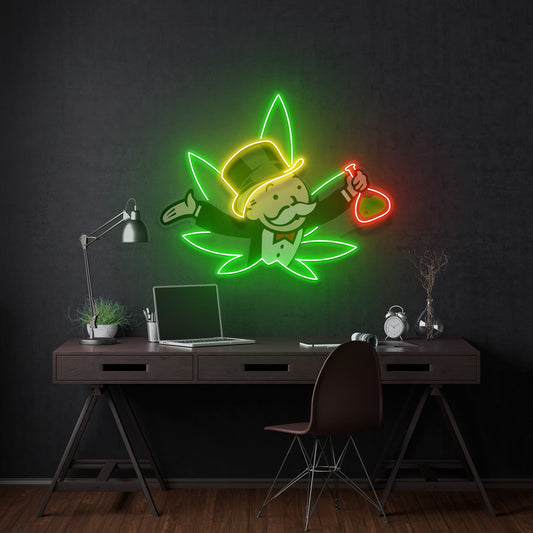Bongopoly Led Neon Acrylic Artwork Led Neon Sign Light - Neonbir