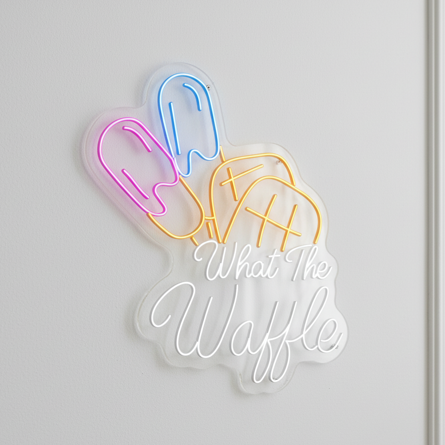 What The Waffle Neon Tabela