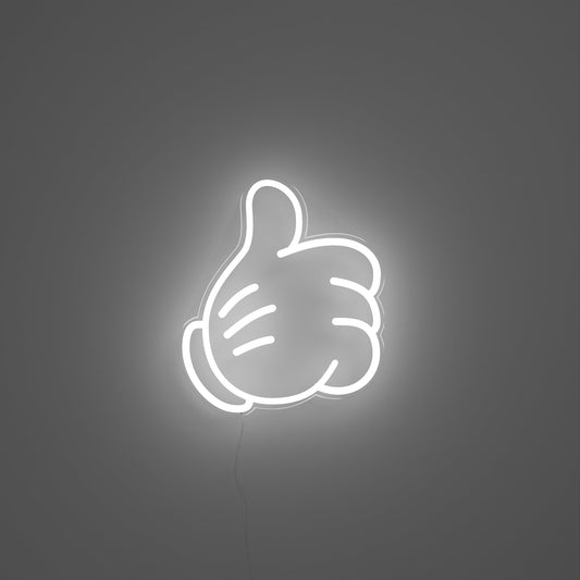 Glove Thumbs Up (Small version) by Yellowpop, Neon Tabela - Neonbir