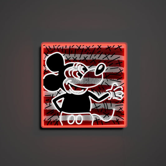 Keith Haring x Mickey 1 “Retro stripes”, Neon Tabela - Neonbir